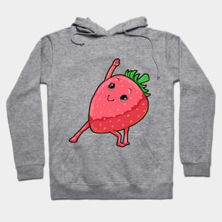 Strawberry at Yoga for Flexibility Hoodie